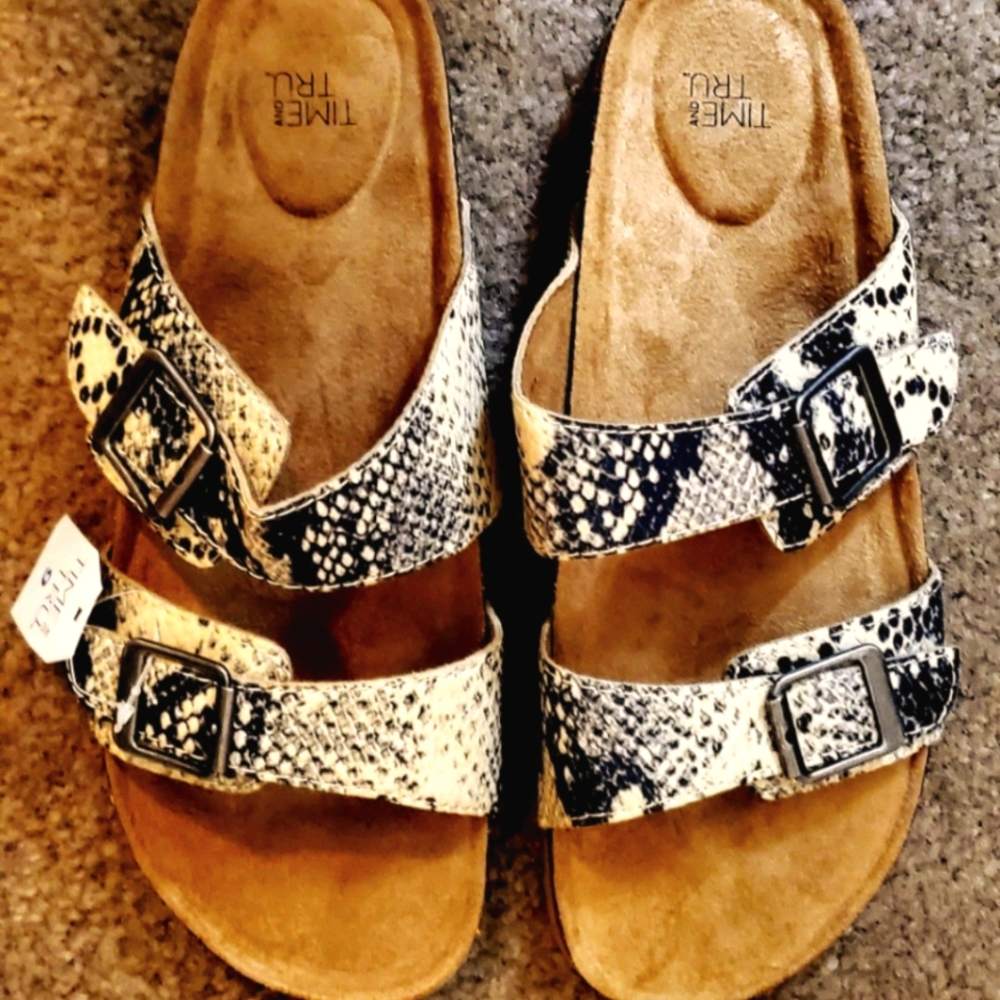 Snakeskin Pattern Sandals